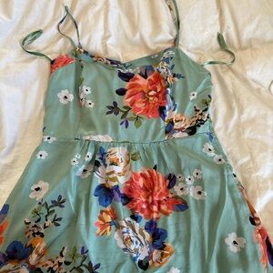 Moulinette soeurs silk floral dress size medium